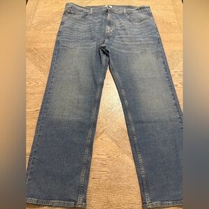 Denizen From Levis 285 Relaxed Jeans Mens Blue Wash Straight Leg 42x30